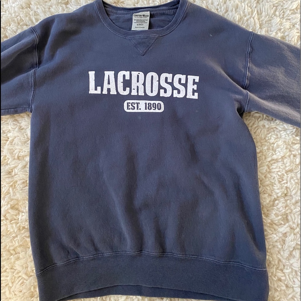 blue lax sweatshirt